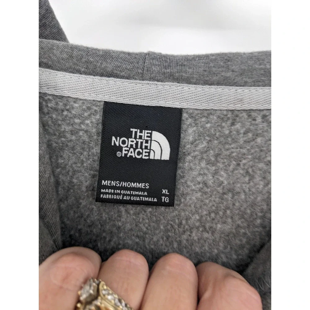 The North Face Hoodie XL‎ Mens Gray Pullover Logo Graphic Sweatshirt Outdoor